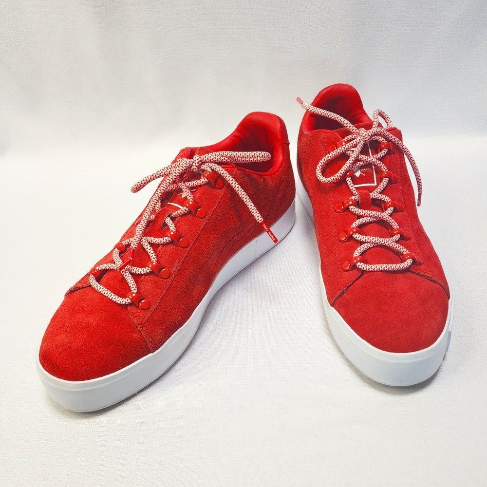 PUMA Red Suede Leather Limited Edition Sneakers